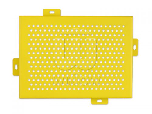 Yellow Perforated Aluminium Panels