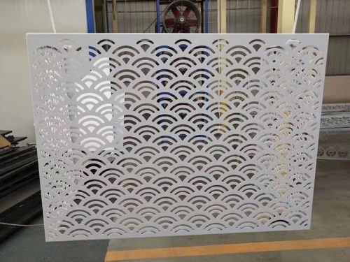 Wifi pattern aluminum air conditioner protection cover